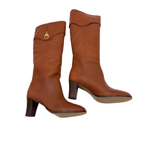 Areezo Brown Leather Boot Size 6.5 - Picture 2 of 9